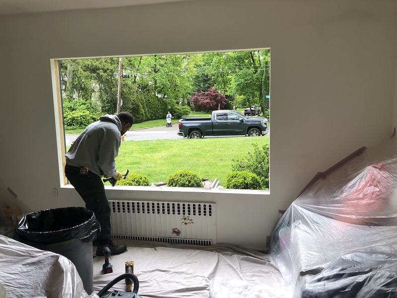 Removal of the old window 